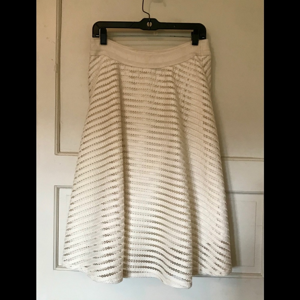 Cream A-Line Skirt | Size M | NWOT